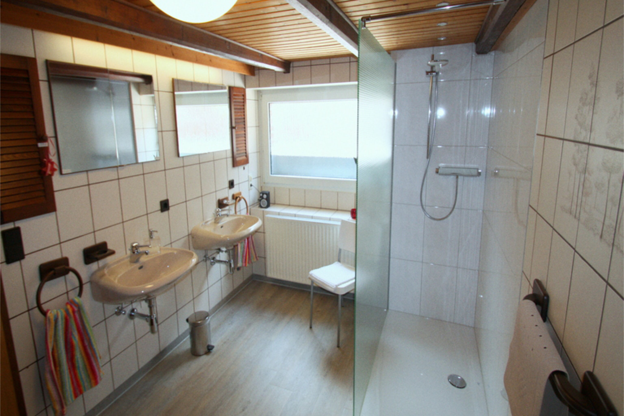 Ferienwohnung Schwipp Bad mit Dusche und WC